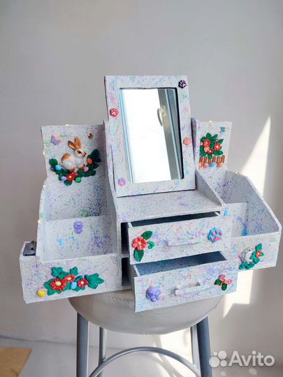 Органайзер для косметики с зеркалом
