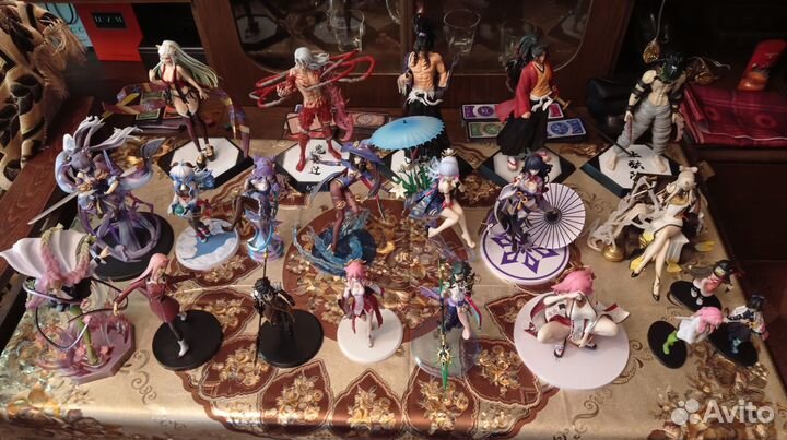 Аниме фигурки Геншин и Клинок рассекающий демонов