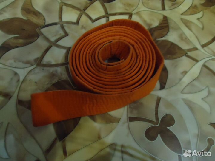 Пояс для кимоно оранжевого цвета