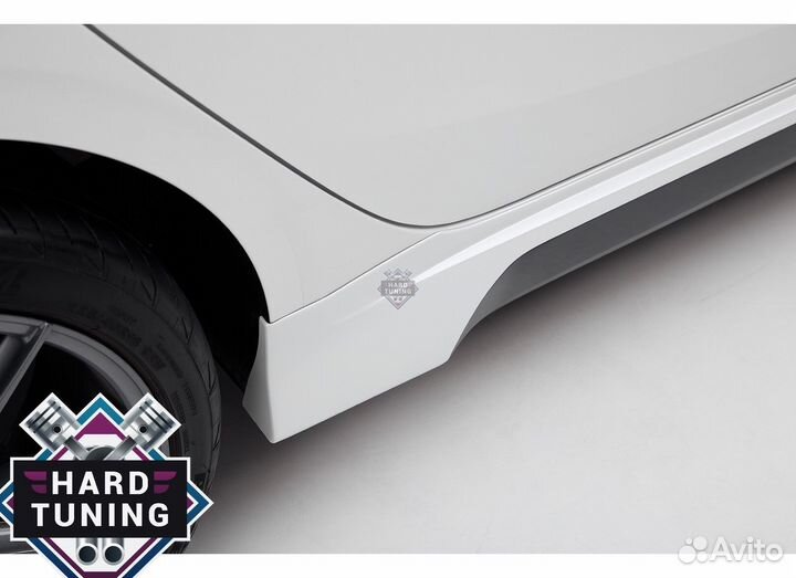 Пороги без сплиттеров KIA cerato 4/forte/K3 4 (BD)