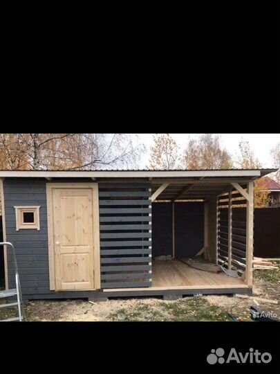 Хозблоки с дровником