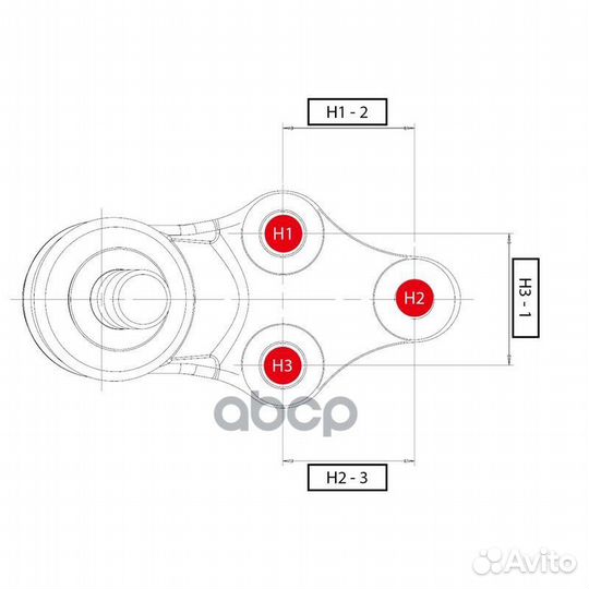 Шаровая опора mazda E2000/E2200/84-02/KIA besta