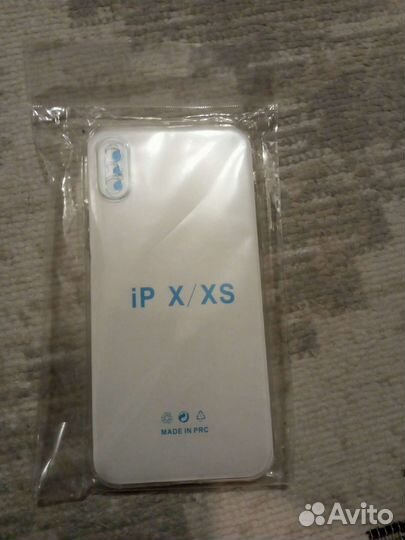 Стекло айфон X, XS-2 шт+чехол на x/xs