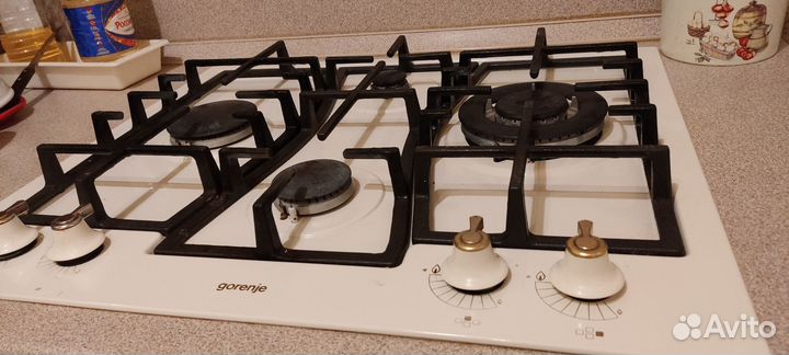 Газовая варочная панель горение