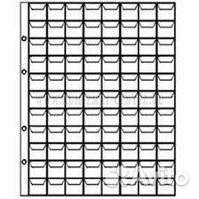 Листы для монет и банкнот