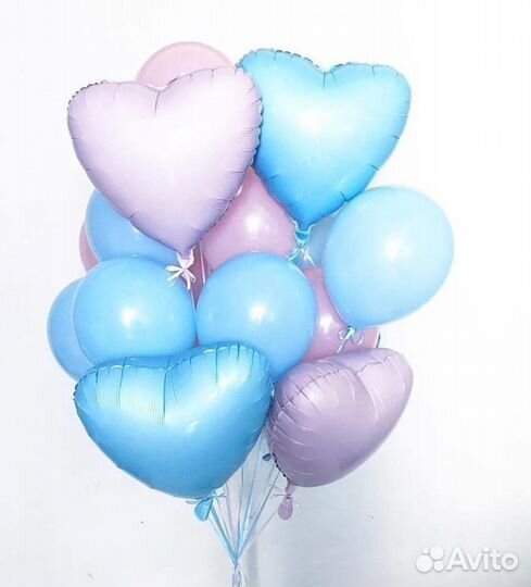 Воздушные шары сердечки сердца