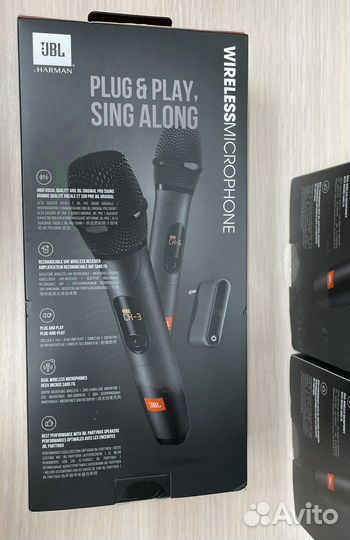 Беспроводные микрофоны JBL-2шт
