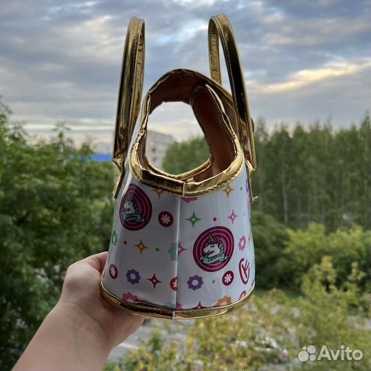 Детская сумочка с мягкой игрушкой-единорог