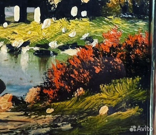 Картина маслом по меди. Италия