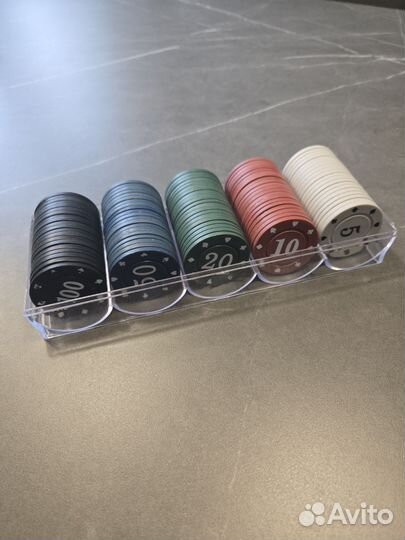 Фишки для покера 100шт