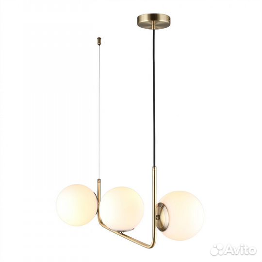 Люстра подвесная металл и стекло в прихожую модерн