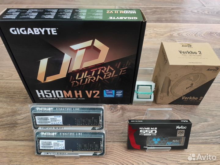 Комплект I5-10600kf+MB H510m+32Gb+500Gb Nvme+Cool