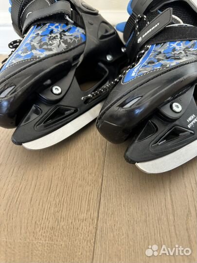 Коньки детские раздвижные 34-37