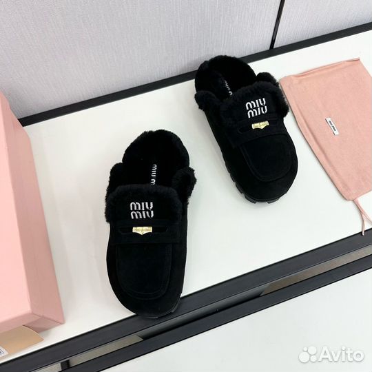 Плюшевые Мюли Miu Miu