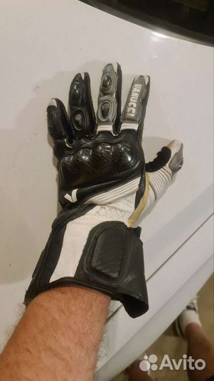 Мотоперчатки кожаные vanucci