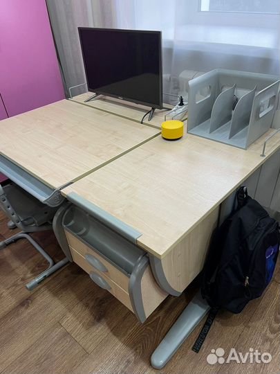 Детская растущая парта со стулом