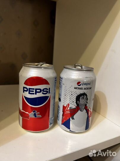 Банки Пепси Майкл Джексон коллекционные пустые