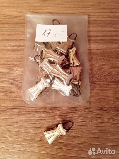 Зажимы для штор, металлические, СССР винтаж