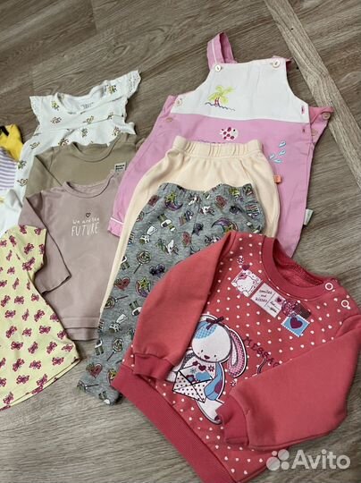 Вещи пакетом для девочки 68 74