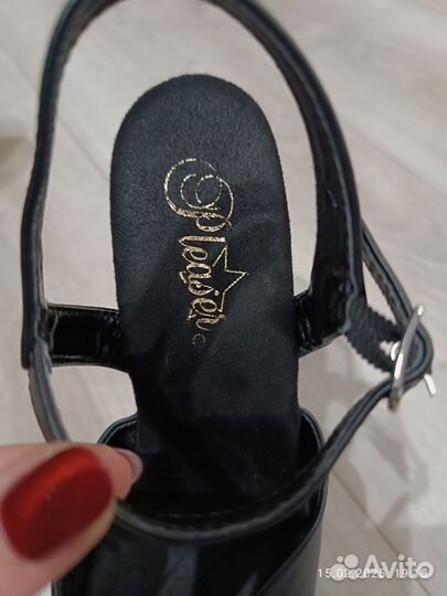 Босоножки стрипы двойки Pleaser женские 37 размер