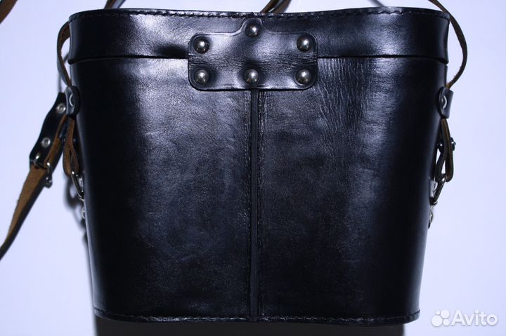 Футляр кофр чехол для бинокля кожаный 1977 г. СССР