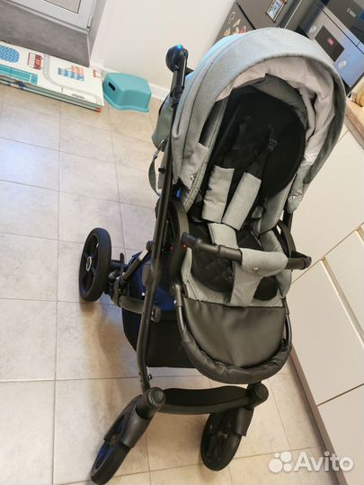 Детская коляска Bexa Ideal 2 в 1шалфей кожа