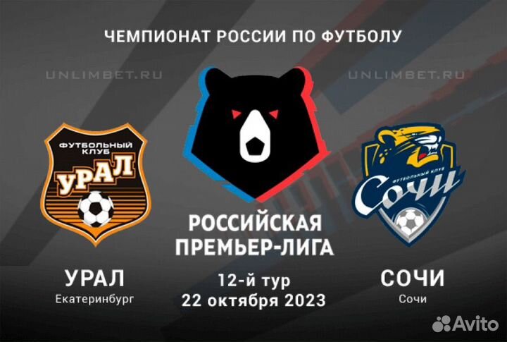 Билеты Урал Сочи