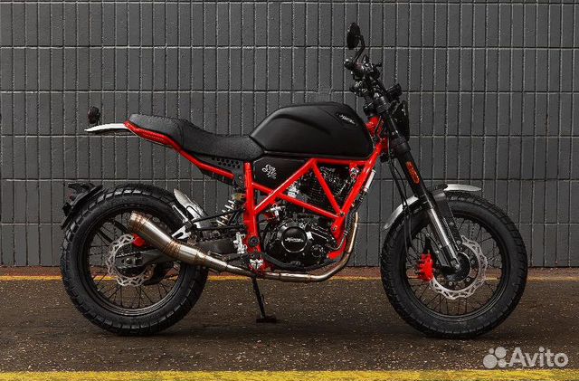 Мотоцикл minsk SCR 250 M1NSK красно-черный