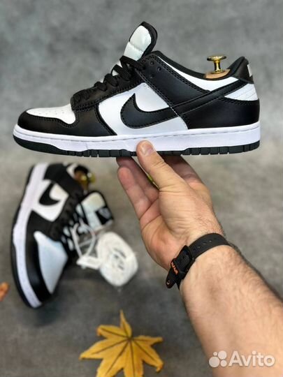 Nike SB Dunk air low 1 бело-черные разм. 45