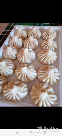 Хинкали, манты, пельмени колбаски ручная лепка