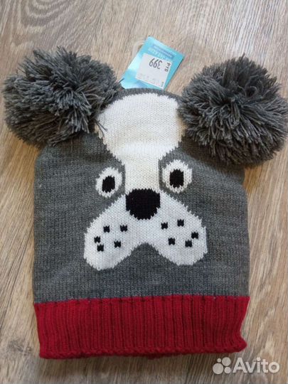 Новая Шапка на флисе для мальчика, на 4 года