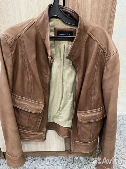 Кожаная куртка Massimo Dutti