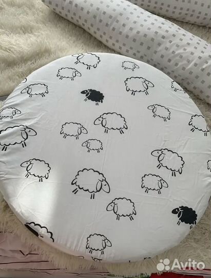 Матрас детский круглый 75*75