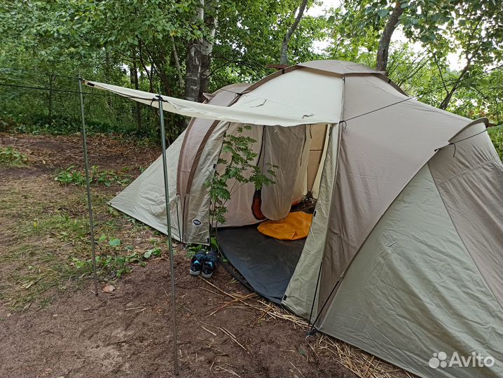 4х местная (2по2) палатка с тамбуром в полный рост