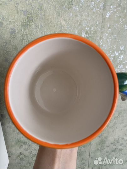 Фарфоровая кружка с объемной фигурой рыбки