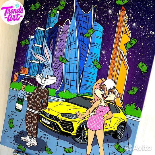 Стильные картины арт в стиле лофт для интерьера