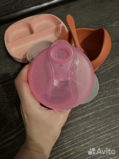 Детская посуда для кормления силиконовая