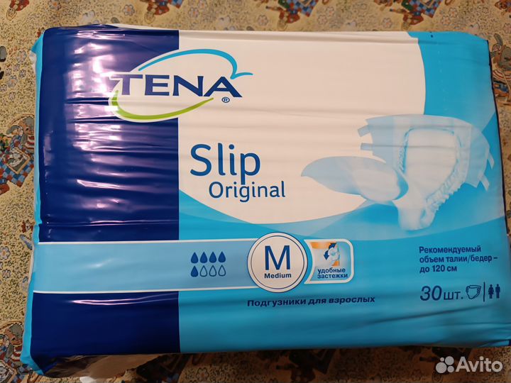 Памперсы для взрослых размер m по 30 штук