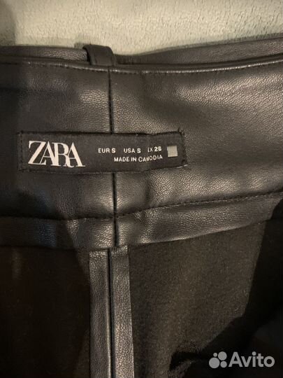 Кожаные штаны zara