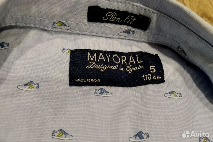 Рубашка для мальчика mayoral 110 см, 5 лет