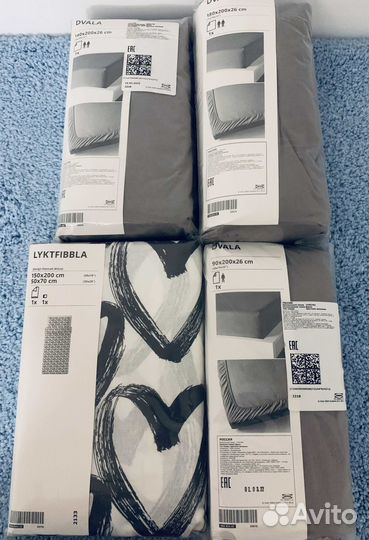 Простынь натяжная на резинке IKEA