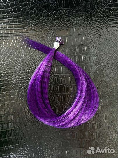 Наращивание цветных прядей