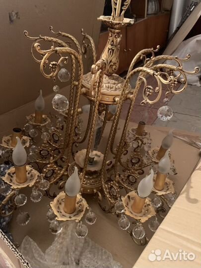 Люстра из бронзы