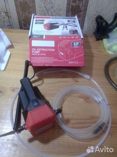 Насос для замены масла от прикуривателя