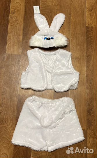 Новогодний карнавальный костюм зайчик прокат