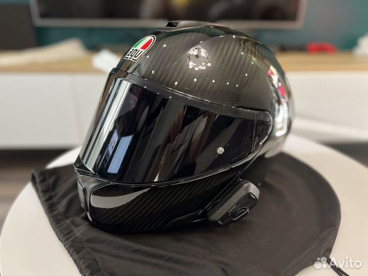 Мотошлем Agv Sportmodular Карбон