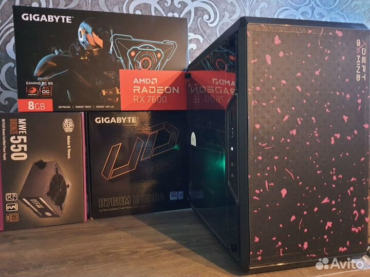 Новый Пк Core i5 12400F/B760+ RTX4060 или RX7600