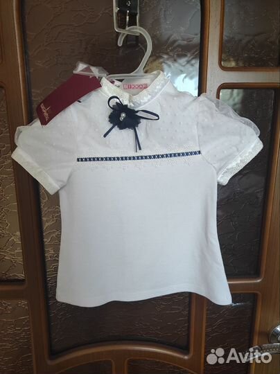 Блузки для девочки пакетом 122 размер новые