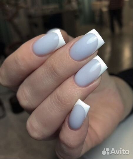 Комбинированный маникюр и покрытие, наращивание