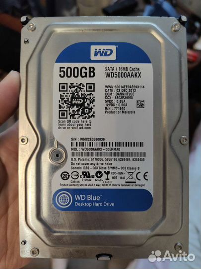 Жёсткий диск 500 gb wd